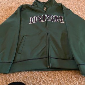 Men's Notre Dame Zip Up Sweatshirt- Medium